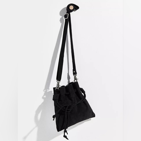 Free People Handbags - NWT FREE PEOPLE BILLIE SUEDE CROSSBODY BAG BLACK